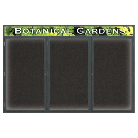 United Visual Products Open Faced Traditional Rounded Corkboard UV642ARC-BLACK-CINNABA